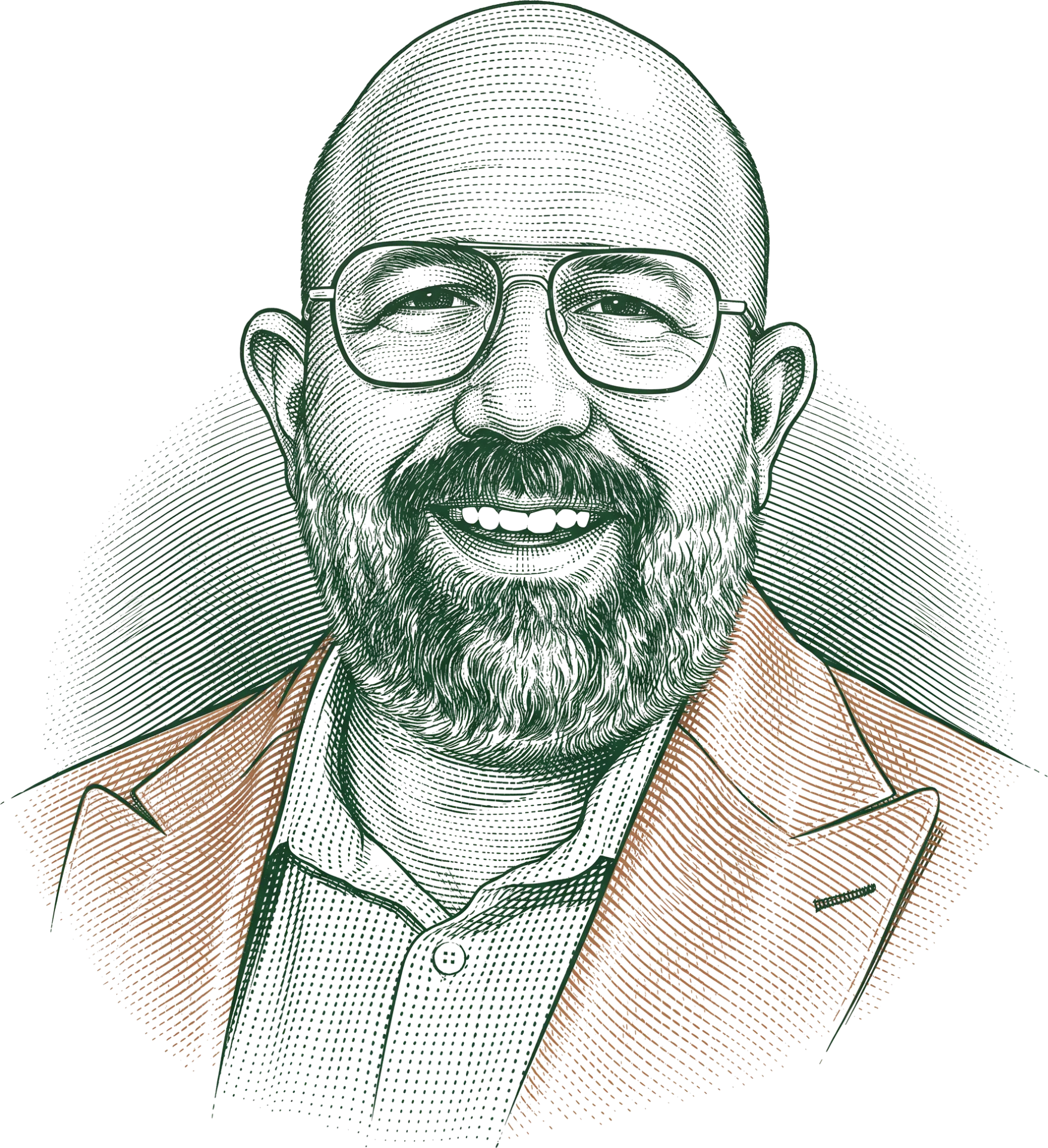 Engraved portrait of Gianni D'Alerta